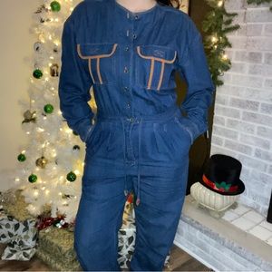Vintage Liz claiborne denim jumpsuit